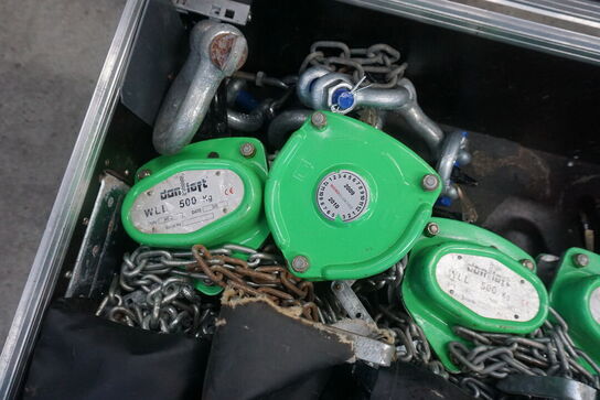 4 stk. 500kg håndtaljer inkl. flightcase