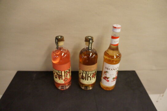 3 flasker spiritus