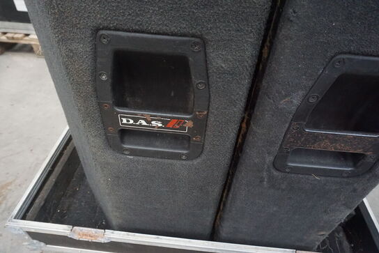 2 stk. DAS Audio ST-15 højttalere inkl. flightcase