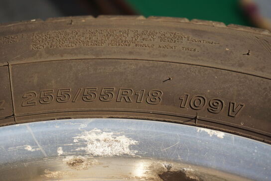 4 stk. alu fælge 255/55R18 