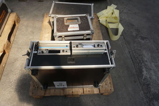 Sennheiser trådløs mic + 3 stk. flightcase