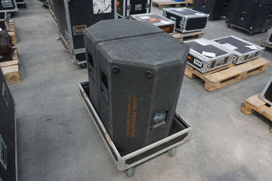 2 stk. DAS Audio ST-15 højttalere inkl. flightcase