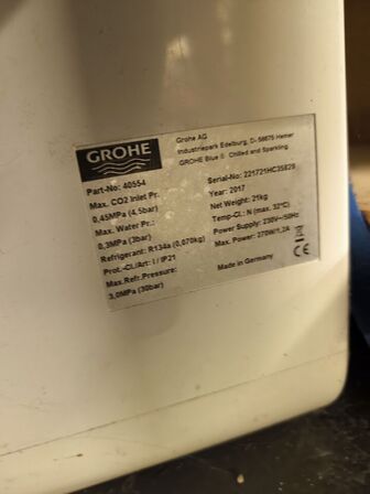 Køle- & kulsyre aggreat GROHE 40554