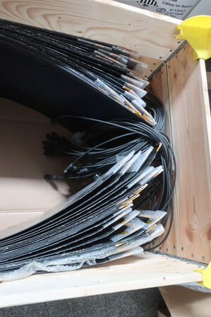 Palle med 25 stk. solcellepaneler 