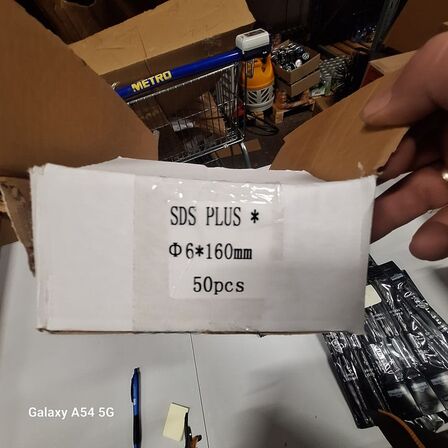 50 stk. SDS plus bor ø6 x 160 mm