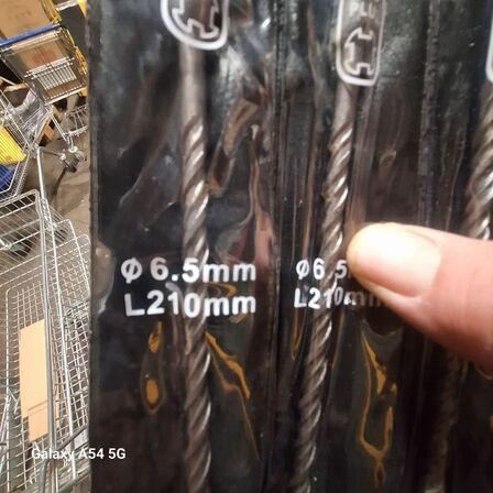 50 stk. SDS plus bor ø6.5 x 210 mm