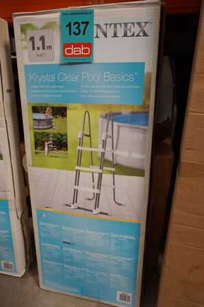 Intex Deluxe Pool sikkerhedsstige med aftagelige trin til pools - 92-107 cm