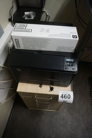 4 stk. skabe med HP printer