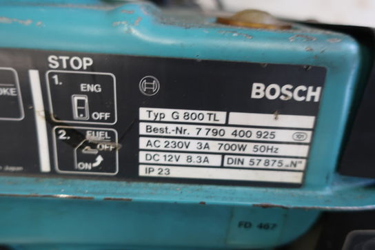 Generatorer BOSCH G 800 TL