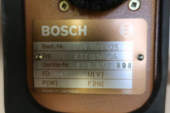 System tester BOSCH ETT 016.05