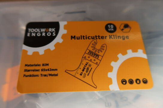 500 stk. Klinger til multicutter 65mm Bi-metal