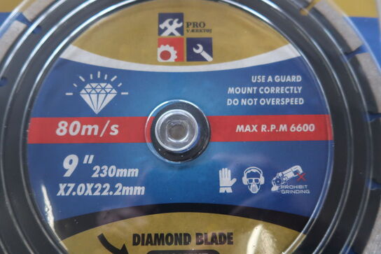 5 pieces. Diamond blades 230mm