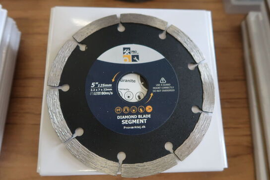 10 pcs. Diamond blades 125mm Segment