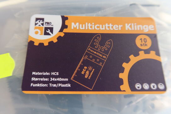 30 pcs. Blades for multicutter 34mm HCS steel