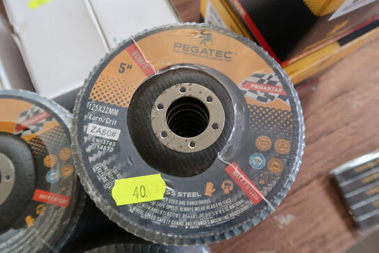 60 pcs. Flap discs PEGATEC K60/80