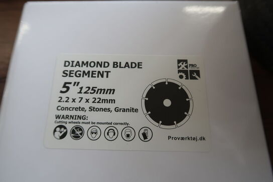 10 pcs. Diamond blades 125mm Segment