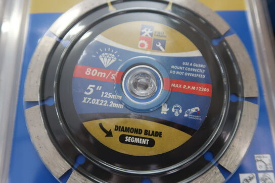 10 pcs. Diamond blades 125mm