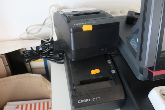 Kasseterminal CASIO QT-6100  med dankortterminal og 2 stk. labelprinter