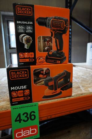 Black&Decker 18V Boremaskine og slibemus