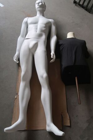 Mannequin og gine, begge uden fod