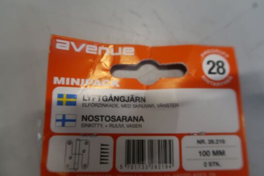 10 sæt hængsler, venstre