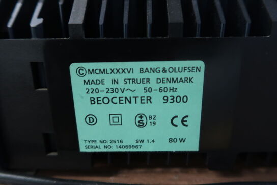 Stereoanlæg BANG & OLUFSEN Beocenter 9300