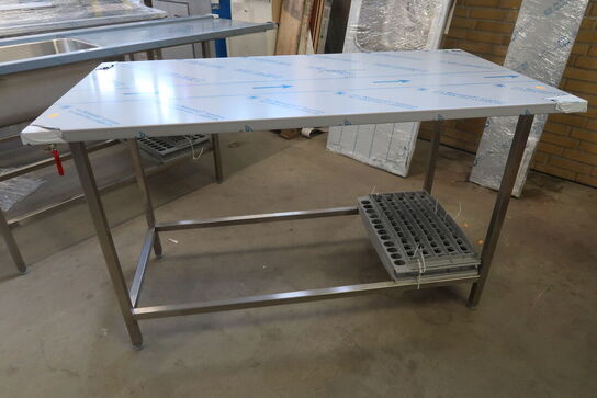 Rustfri stålbord 140x70xH90cm