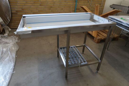 Rustfri stålbord/vask 115x65xH90cm