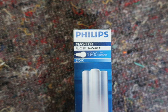 10 stk. pære PHILIPS Master PL-C 2P 26W/827 1800 Lumen 2700K