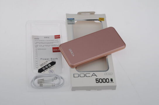 32 stk. DOCA Powerbank 5.000 mAh - Pink