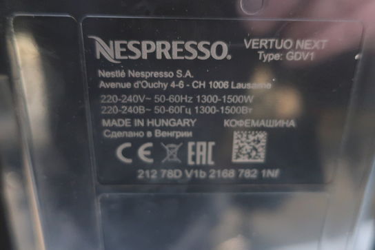 Kaffemaskine NESPRESSO GDV1