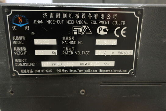 CO2 laserskæremaskine JINAN NICE-CUT NC-1630