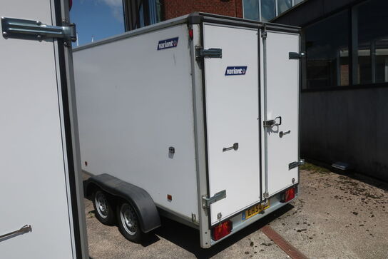 Cargotrailer VARIANT 2005c3-door opbygget med fliseskærerobot ABB IRB 2600 samt generator EUROPOWER EPS7000TDE