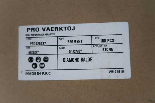 100 stk. Diamantklinger 125mm