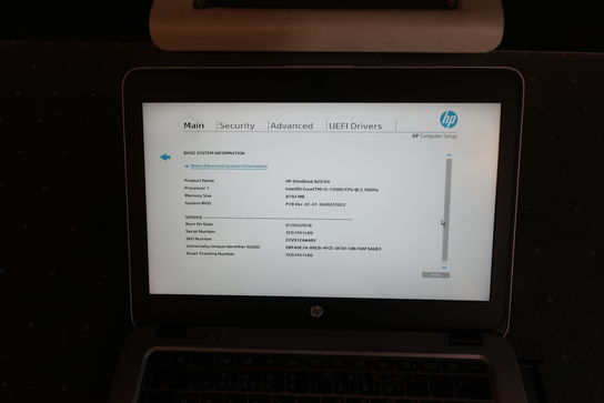 Bærbarcomputer HP EliteBook 820 G4