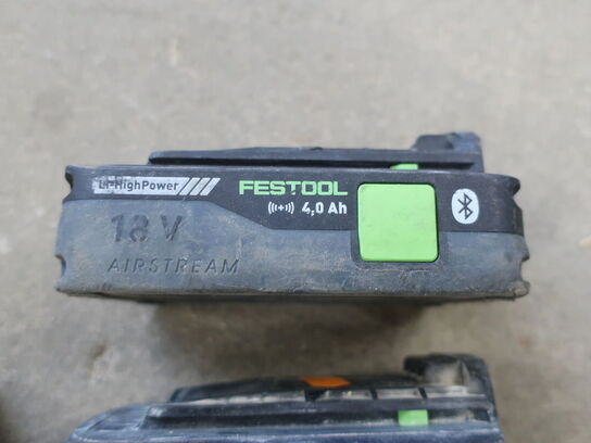 Batterier 18V + lader FESTOOL