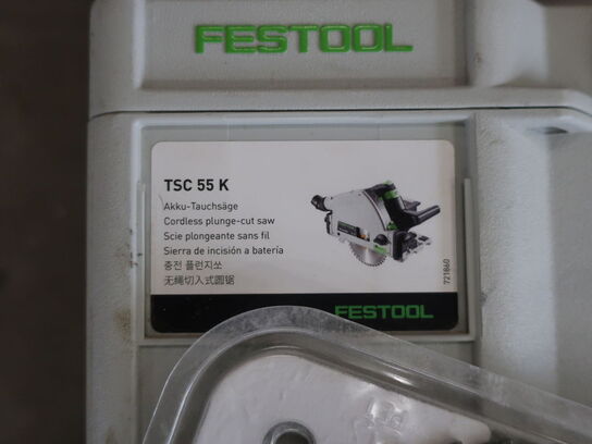 TOM kasse til FESTOOL TSC 55 K + tvinger til land