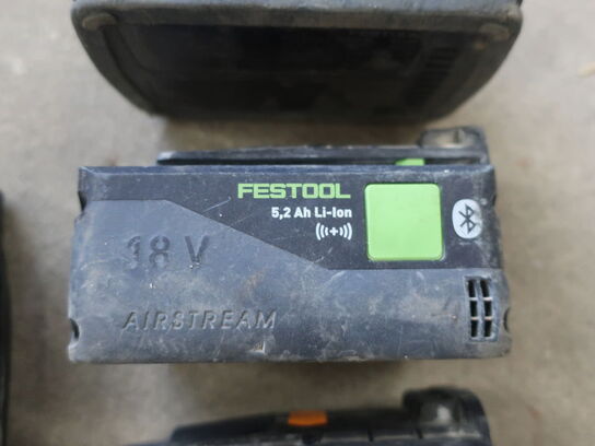 Batterier 18V + lader FESTOOL