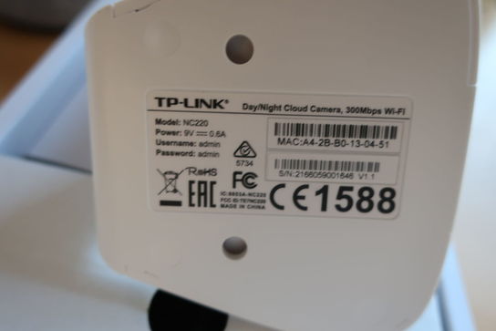 2 stk. kamera TP-LINK NC220