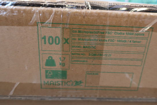 	10 pakkerMAISTIC mikroplastfri FSC karklude 100 stk. 31290-FSC-12-21