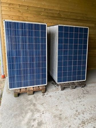 96 stk.brugte rina Solar 255w poly alu solceller (24,48 kW)