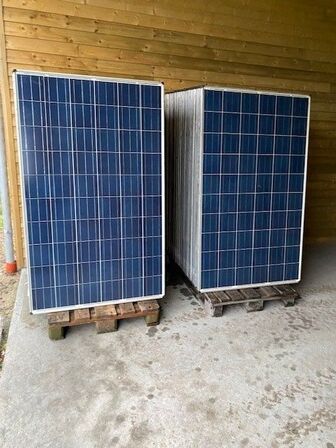 60 stk.brugte rina Solar 255w poly alu solceller (15,3 kW)