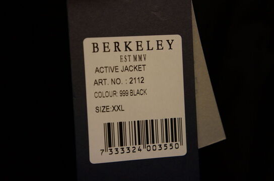 Jakke BERKELEY  2XL Sort 