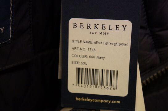 Jakke BERKELEY  STR. 5XL Navy 