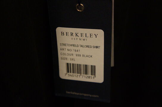 Skjorte BERKELEY 3XL Sort 