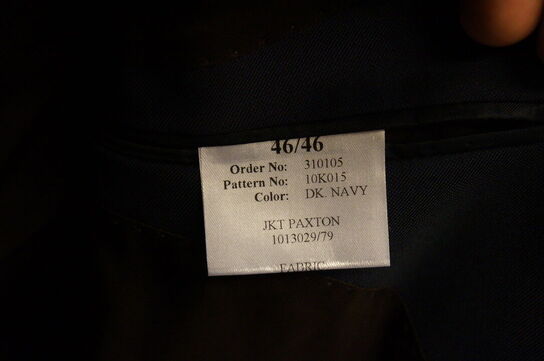 Blazer + bukser CAVALIERE  STR. 46 Navy 