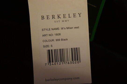 Vest BERKELEY  STR. S Sort 