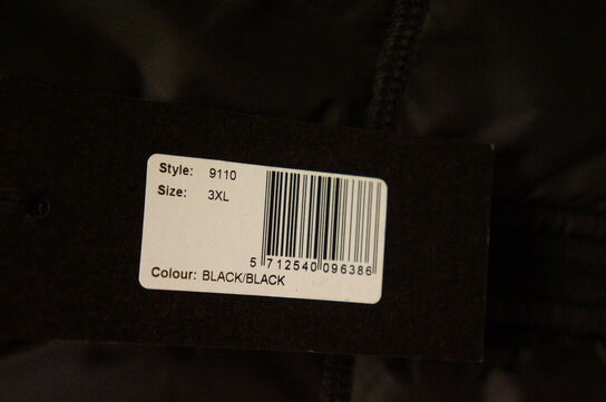 Jakke TEE JAYS  STR. 3XL  Sort 