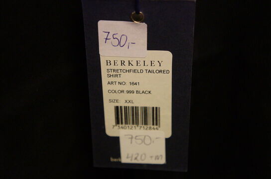 Skjorte BERKELEY 2XL Sort 