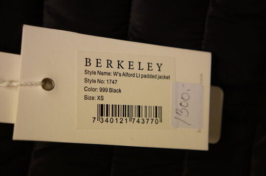 Jakke BERKELEY  STR. XS Sort 